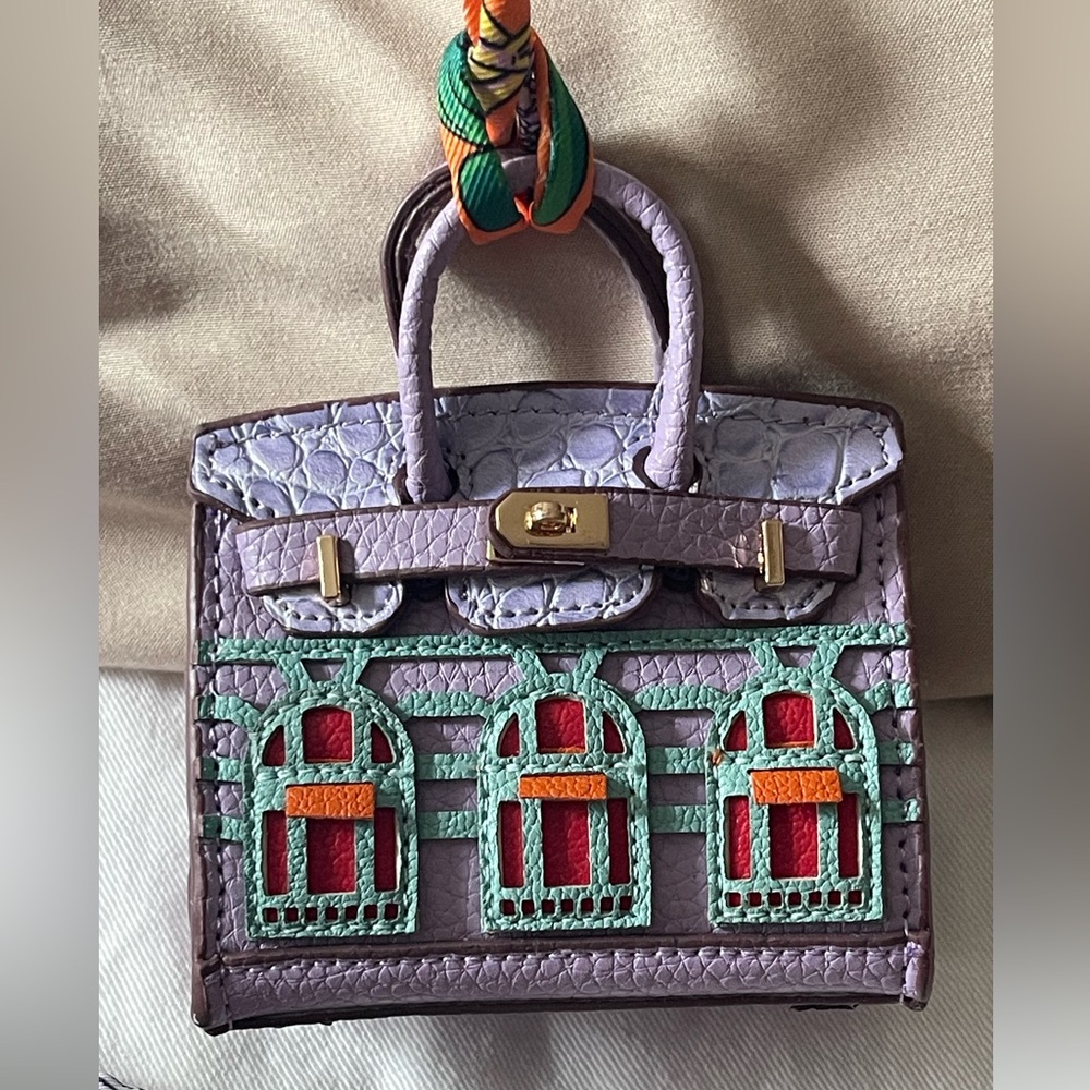 Leather Bag charm